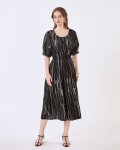 SIXDO6 G-Black Woven Loose Dress